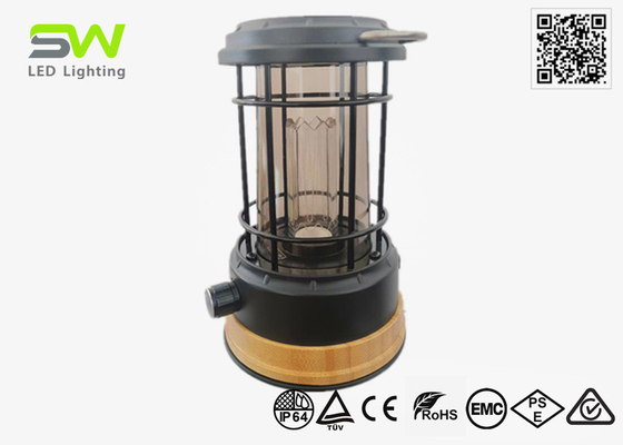Lámpara de bambú solar modificada para requisitos particulares Dimmable recargable 5W de la linterna que acampa