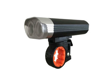 Pequeñas luces llevadas potentes de la bici del Cree doble, linterna con pilas de la bicicleta