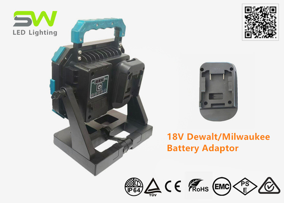 Alta potencia 60W LED de trabajo manual de luz trípode montado 18V batería de herramienta eléctrica