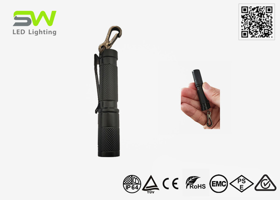 Mayor impacto tamaño de bolsillo EDC antorcha luz de alta potencia 250 lumens con llavero