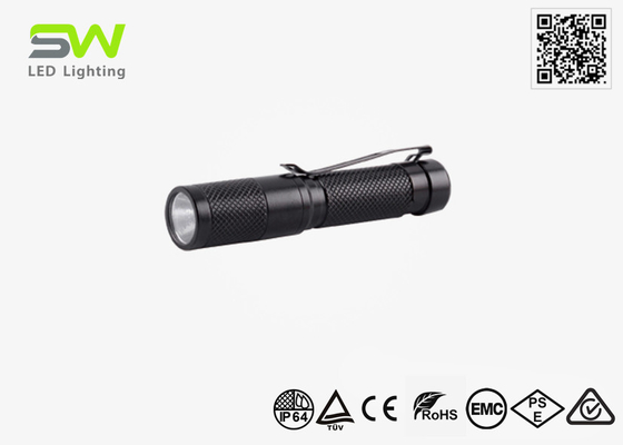Mayor impacto tamaño de bolsillo EDC antorcha luz de alta potencia 250 lumens con llavero