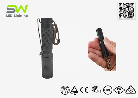 Mayor impacto tamaño de bolsillo EDC antorcha luz de alta potencia 250 lumens con llavero