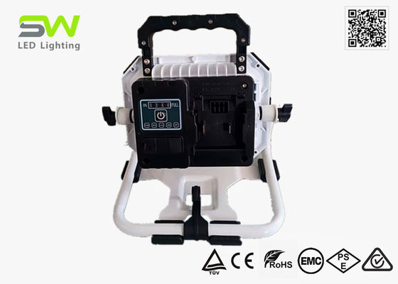 Foco de trabajo alimentado por batería de herramienta eléctrica de 100W 10000 lúmenes 18V con soporte metálico