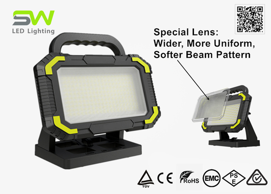 6000 lumen portátil 18V luz de trabajo con temperatura de color ajustable sin pasos
