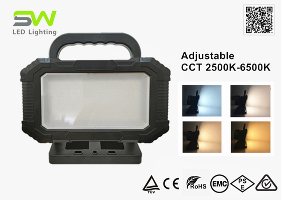 6000 lumen portátil 18V luz de trabajo con temperatura de color ajustable sin pasos
