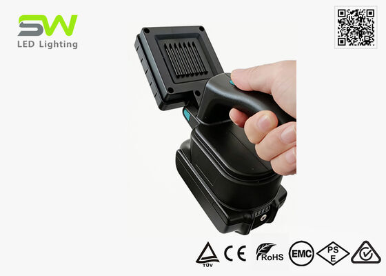 Luz de trabajo compacta portátil de 25W con batería Makita de 18V y asa para inspección