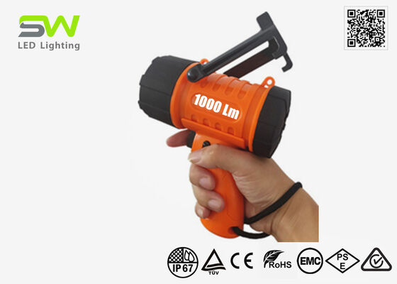 Compacto 1000 lumen reflejador flotante recargable con gancho colgante