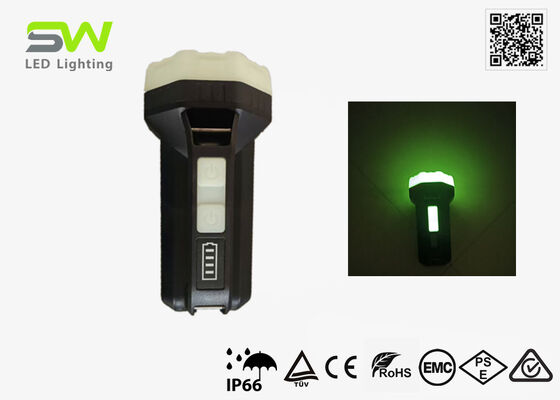 Faro de búsqueda de mano recargable que brilla en la oscuridad para extinción de incendios y rescate, resistente al agua IP66