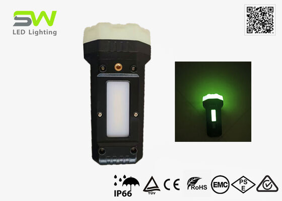 Faro de búsqueda de mano recargable que brilla en la oscuridad para extinción de incendios y rescate, resistente al agua IP66