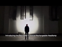 Lámpara LED de alta luminosidad recargable magnética con luz de advertencia roja