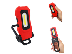 Luz de inspección manual versátil con imanes y gancho de carabinero