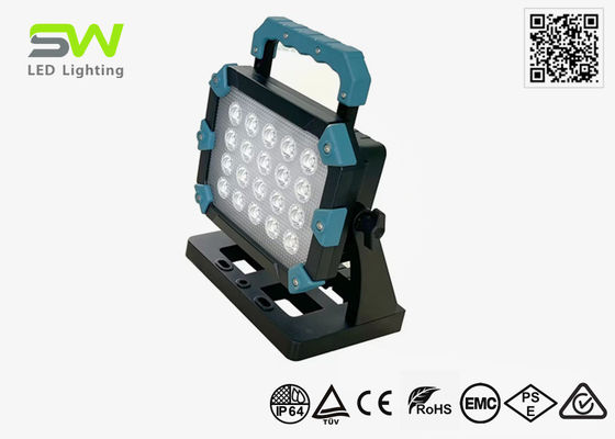 Alta potencia 60W LED de trabajo manual de luz trípode montado 18V batería de herramienta eléctrica