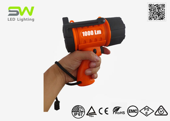 Compacto 1000 lumen reflejador flotante recargable con gancho colgante